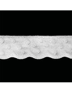 Elastico lingerie stile pizzo a pois bianchi 2