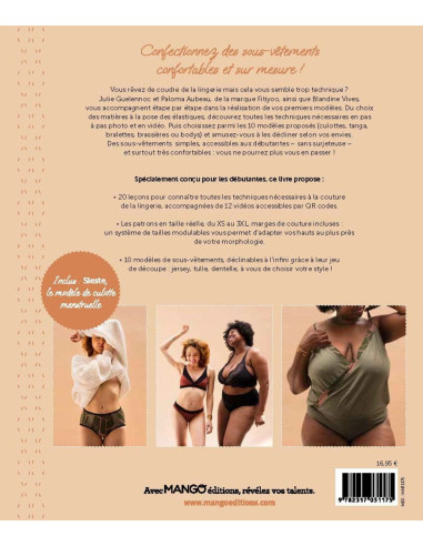Libro imparare a cucire la propria lingerie comoda