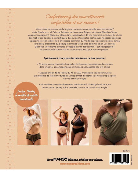Libro imparare a cucire la propria lingerie comoda