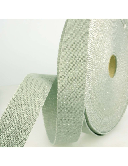 Tracolla in lurex - Grigio e argento