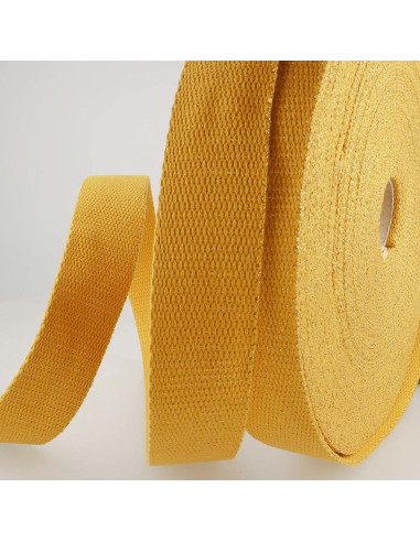 Tracolla in lurex - Senape e oro