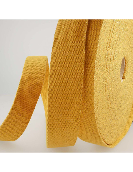 Tracolla in lurex - Senape e oro