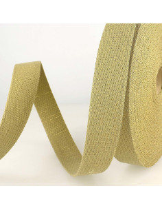 Tracolla in lurex - Lino e oro