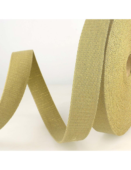 Tracolla in lurex - Lino e oro