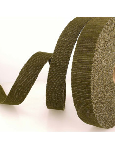 Tracolla in lurex - Kaki e oro