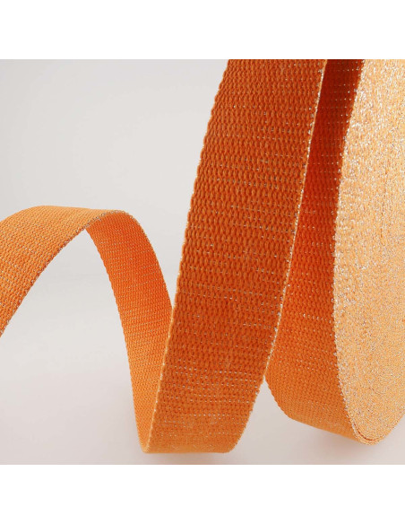 Tracolla in lurex - Arancione e argento