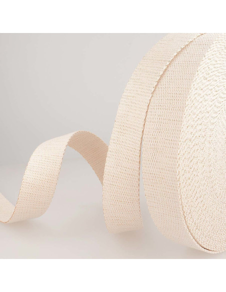 Tracolla in lurex - Bianco sporco e oro