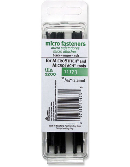 Ricariche graffette per MicroStitch - Nero
