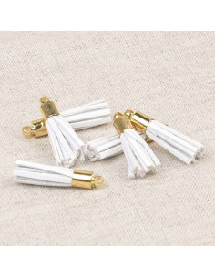 Set di 6 mini pompon - Bianco