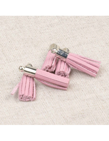 Set di 6 mini pompon - Rosa
