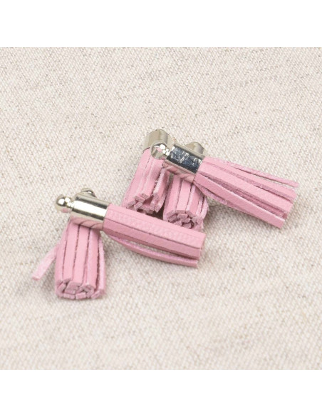 Set di 6 mini pompon - Rosa