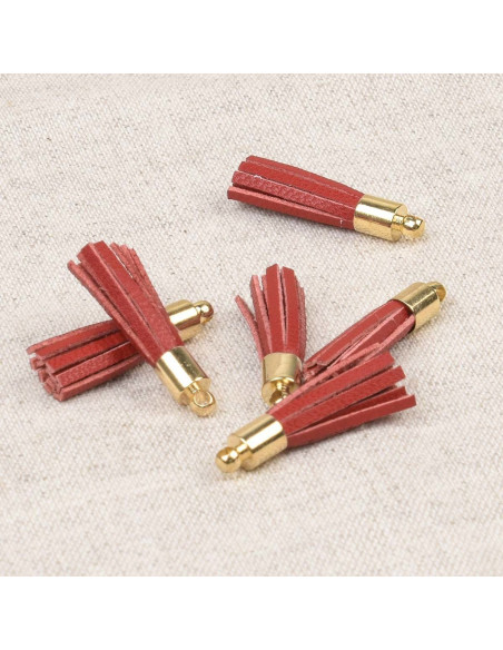 Set di 6 mini pompon - Rosso