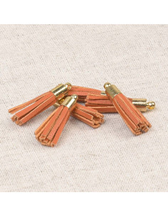 Set di 6 mini pompon - Arancione