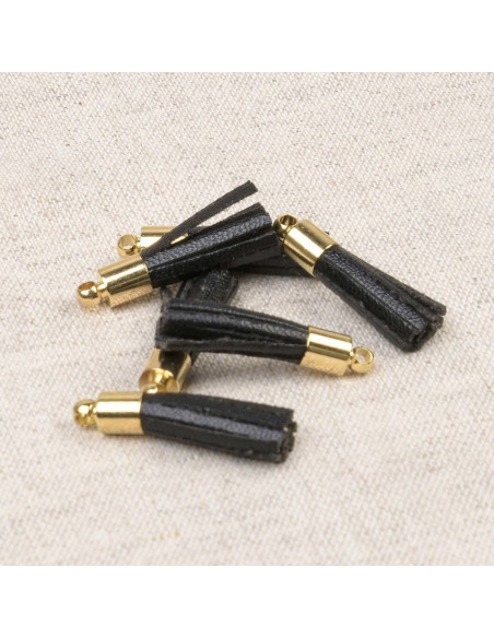 Set di 6 mini pompon - Nero