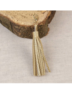 Pompom con chiusura - Oro