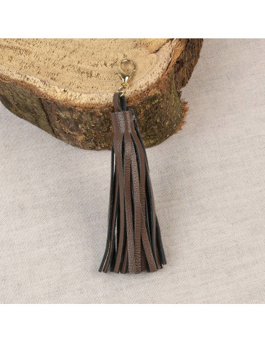 Pompon con chiusura - Marrone scuro