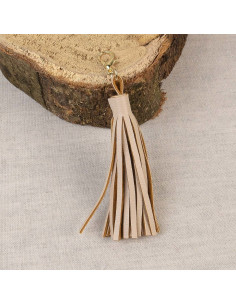 Pompon con chiusura - Beige