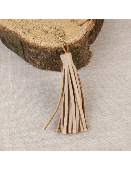 Pompon con chiusura - Beige