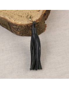 Pompon con chiusura - Nero
