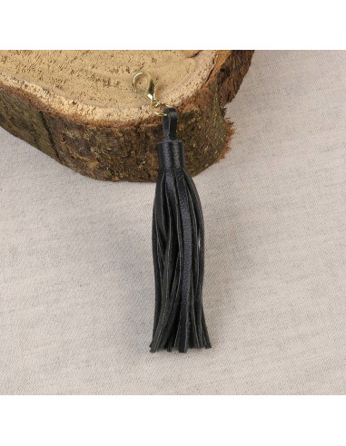 Pompon con chiusura - Nero