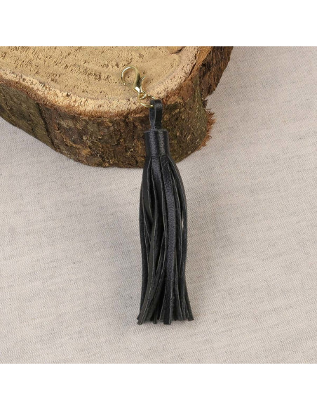 Pompon con chiusura - Nero
