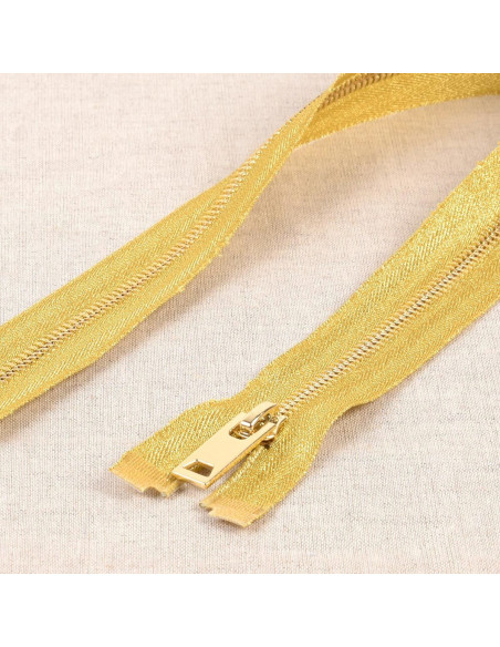 Chiusura in metallo separabile lurex - Oro
