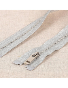 Chiusura in metallo separabile lurex - Argento