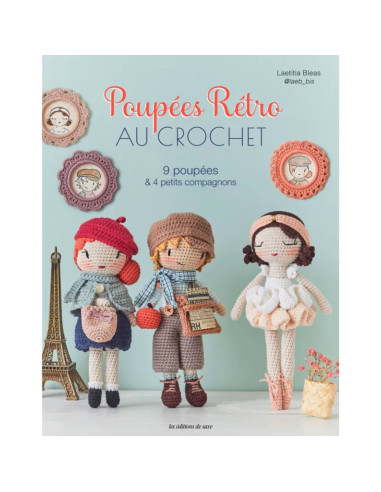 Libro bambole retrò all'uncinetto