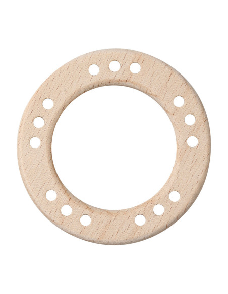 Anelli in legno con fori - 70 mm
