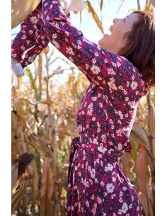 Tessuto twill di viscosa Carlota rosa magenta - Églantine & Zoé 2