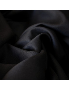 Tessuto twill di viscosa nero liquirizia - Églantine & Zoé