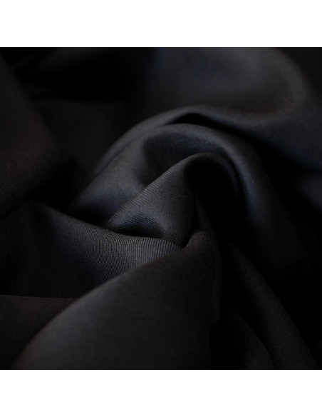 Tessuto twill di viscosa nero liquirizia - Églantine & Zoé
