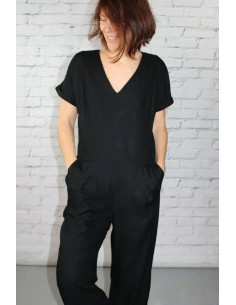 Tessuto twill di viscosa nero liquirizia - Églantine & Zoé 2