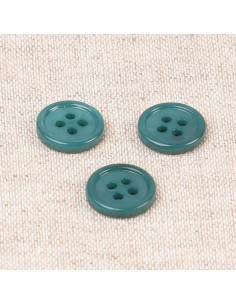 Bottone a conchiglia 4 fori 11 mm - Verde salice