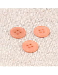 Pulsante conchiglia 4 fori 11 mm - Sabbia rosa
