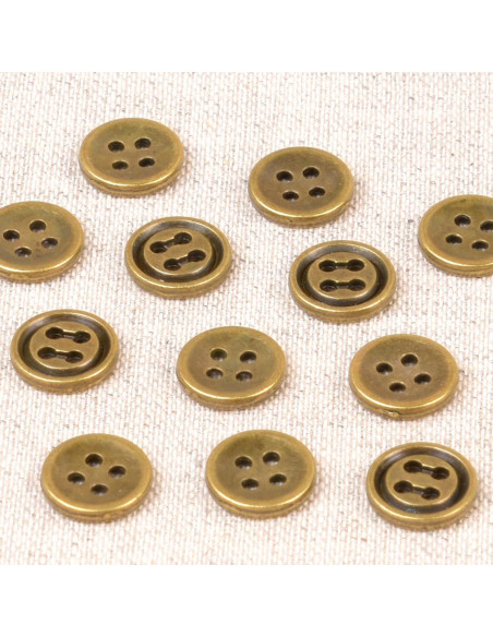 Pulsante in metallo 10 mm - Ottone
