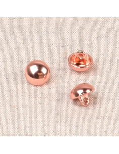 Pulsante sfera metallo - Oro rosa
