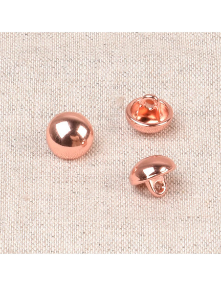 Pulsante sfera metallo - Oro rosa