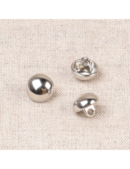Pulsante sfera metallo - Argento