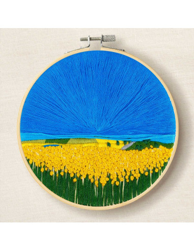 Kit ricamo - Campi di girasoli