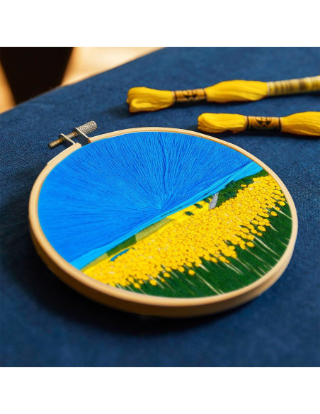 Kit ricamo - Campi di girasoli