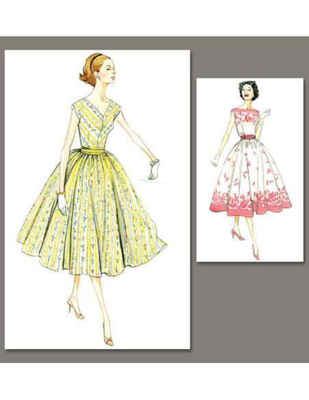 Modello di abito Vintage 1957 - Vogue 8789