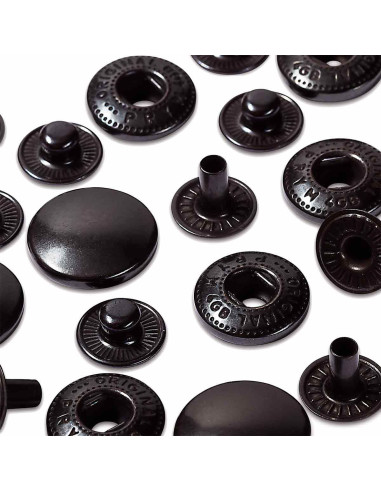Ricarica di 10 bottoni a pressione anorak 15 mm Bruni