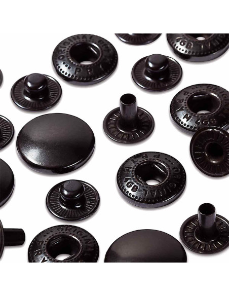 Ricarica di 10 bottoni a pressione anorak 15 mm Bruni