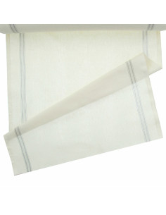 Tessuto strofinaccio cotone - Righe grigie