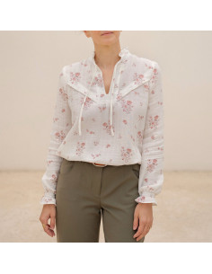 Modello di camicetta Glam con scollo a fessura - Modelli Anna Rose