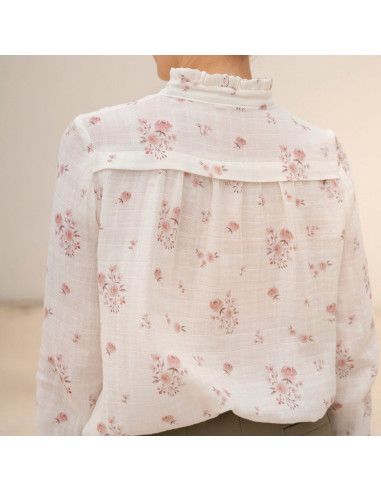 Modello di camicetta Glam con scollo a fessura - Modelli Anna Rose