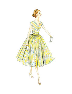 Modello di abito Vintage 1957 - Vogue 8789 2
