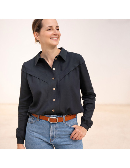 Modello di camicetta Glam con bottoni - Anna Rose patterns