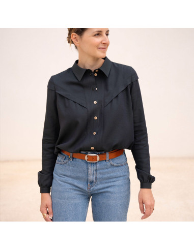 Modello di camicetta Glam con bottoni - Anna Rose patterns